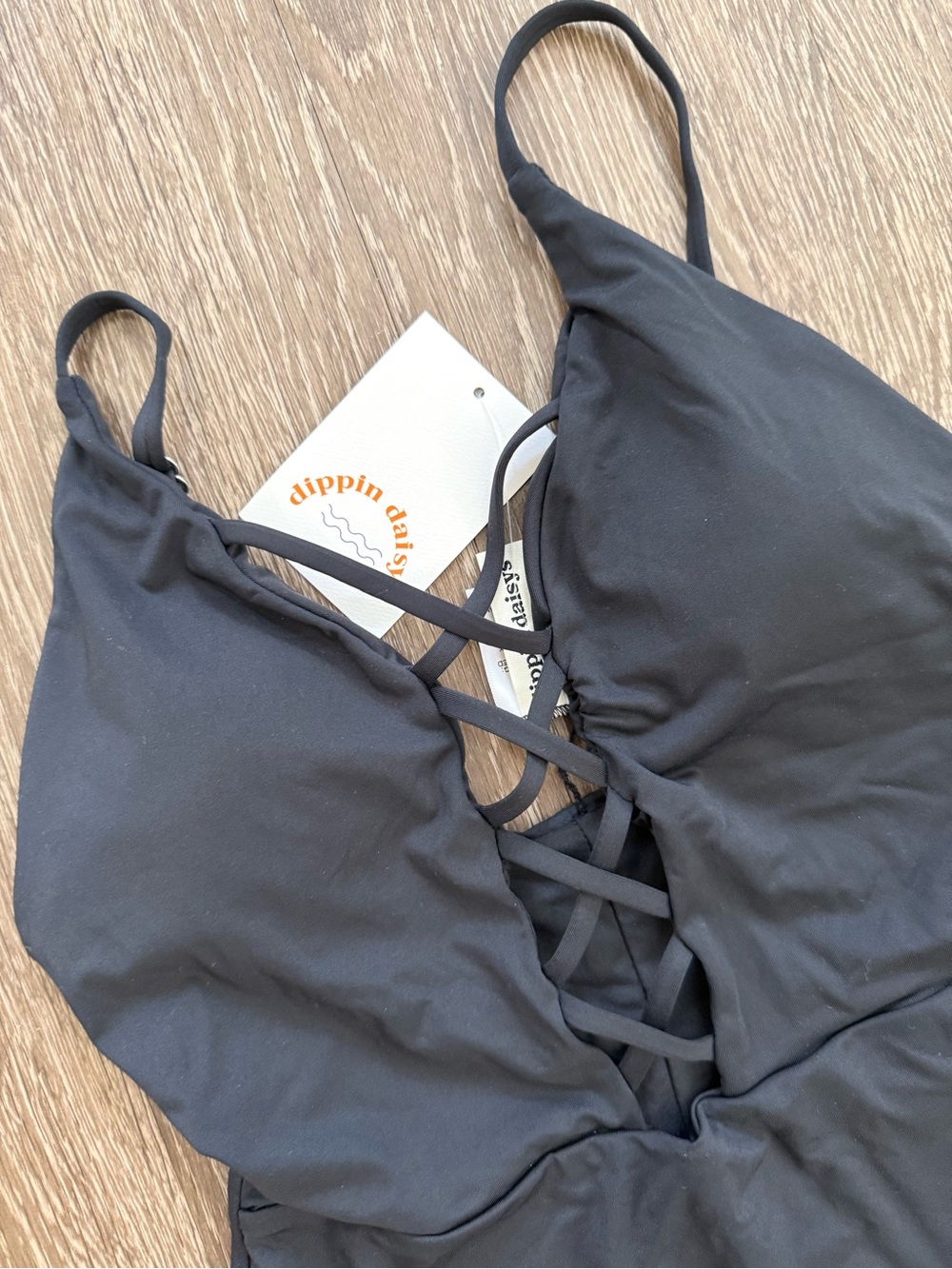 Dippin’ Daisy’s Bliss One-Piece Black Swimsuit Size M NWT - Picture 2 of 6